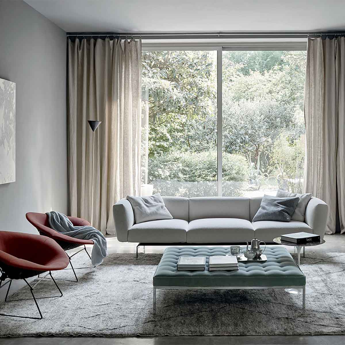 Avio Compact 3 Seat Sofa | Divina 224 Light Beige