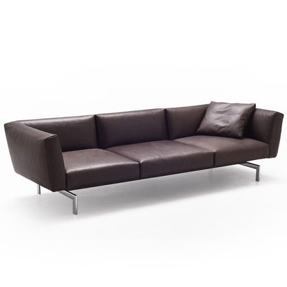Avio 3 Seat Sofa | Volo Leather 947 Coffee Bean