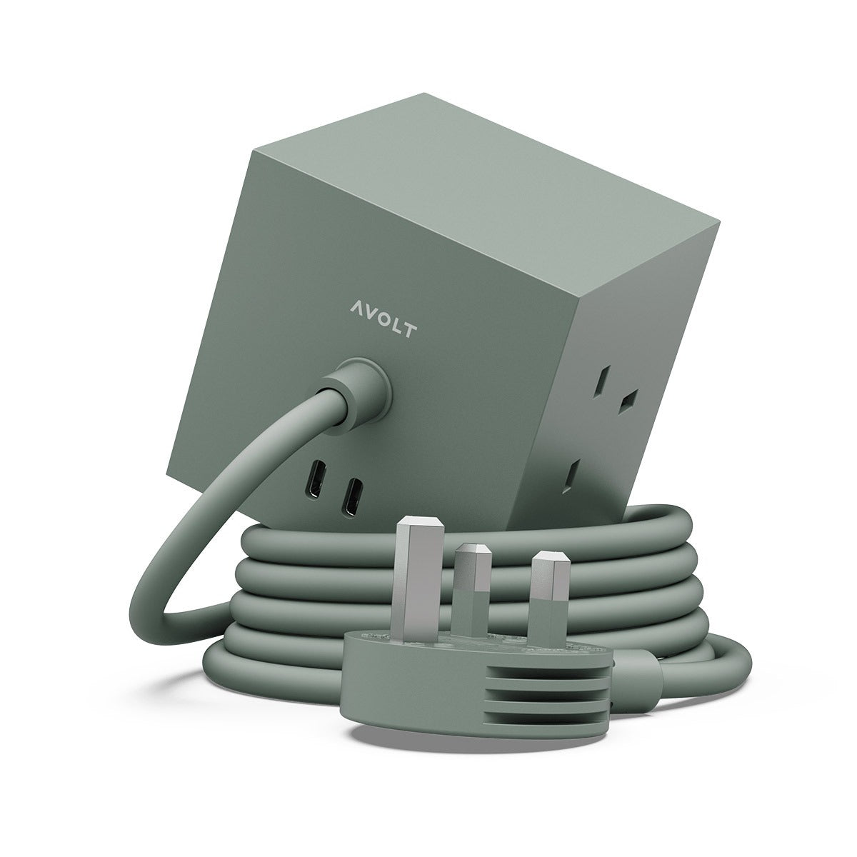 Square 1 Extension Cable | Oak Green