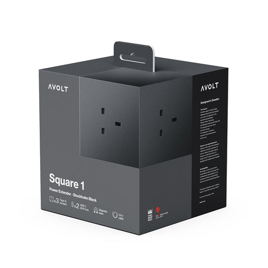 Square 1 Extension Cable | Stockholm Black