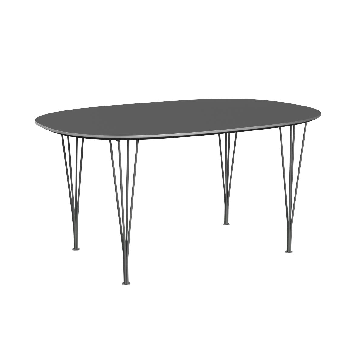 Superellipse Dining Table | Grey Bromo Fenix Top