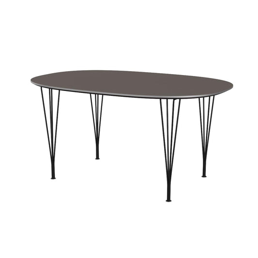 Superellipse Dining Table | Grey Laminate Top