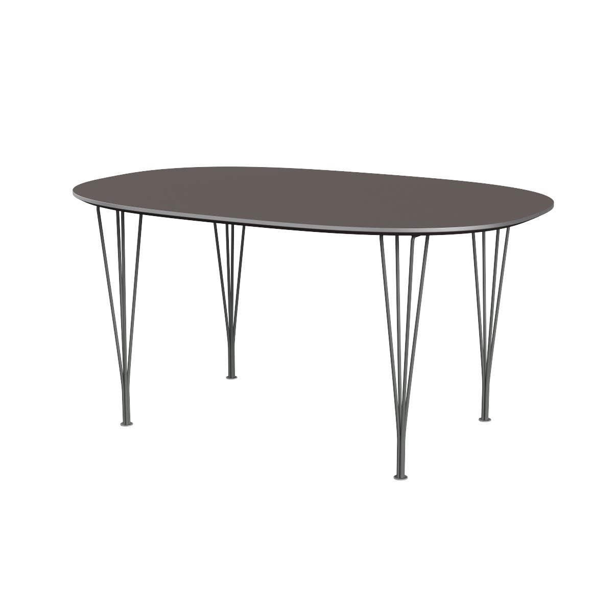 Superellipse Dining Table | Grey Laminate Top