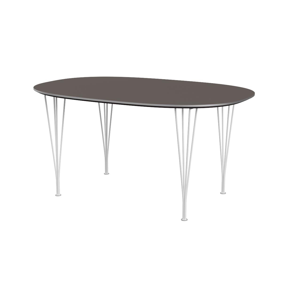 Superellipse Dining Table | Grey Laminate Top