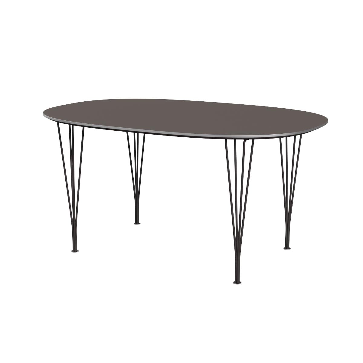 Superellipse Dining Table | Grey Laminate Top