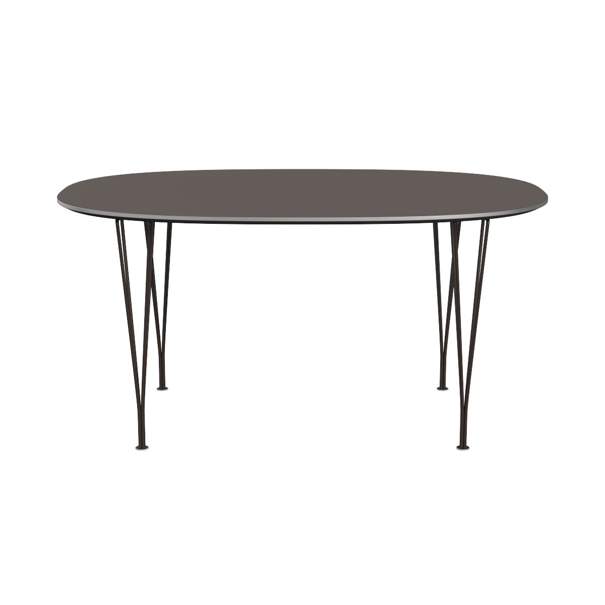 Superellipse Dining Table | Grey Laminate Top
