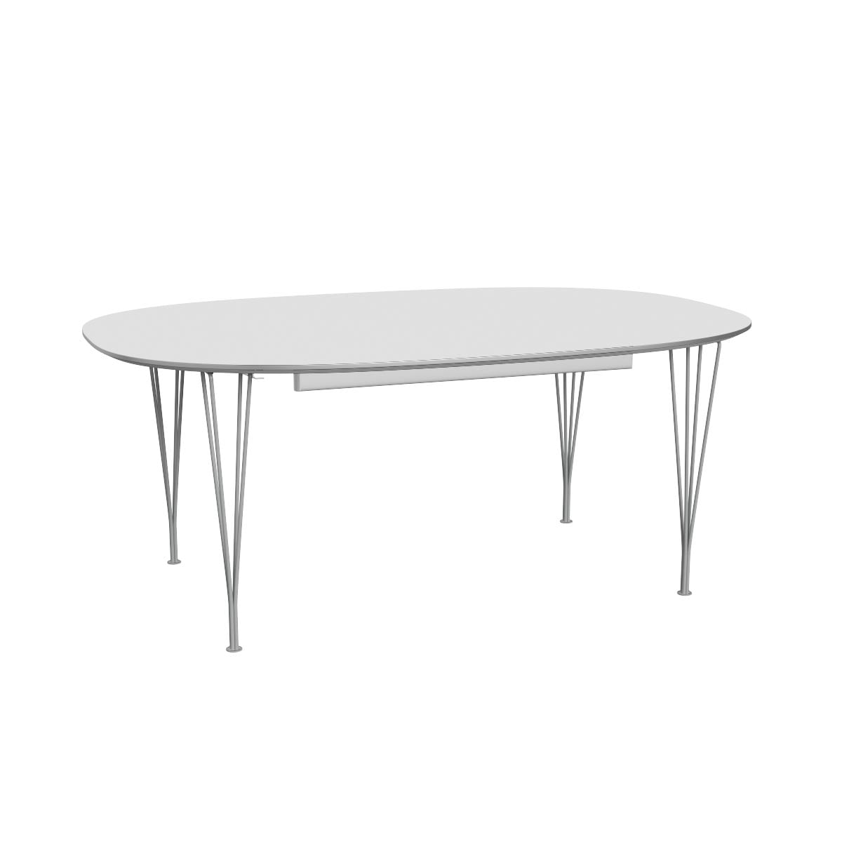 Superellipse Dining Table | White Laminate Top