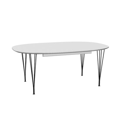 Superellipse Dining Table | White Laminate Top