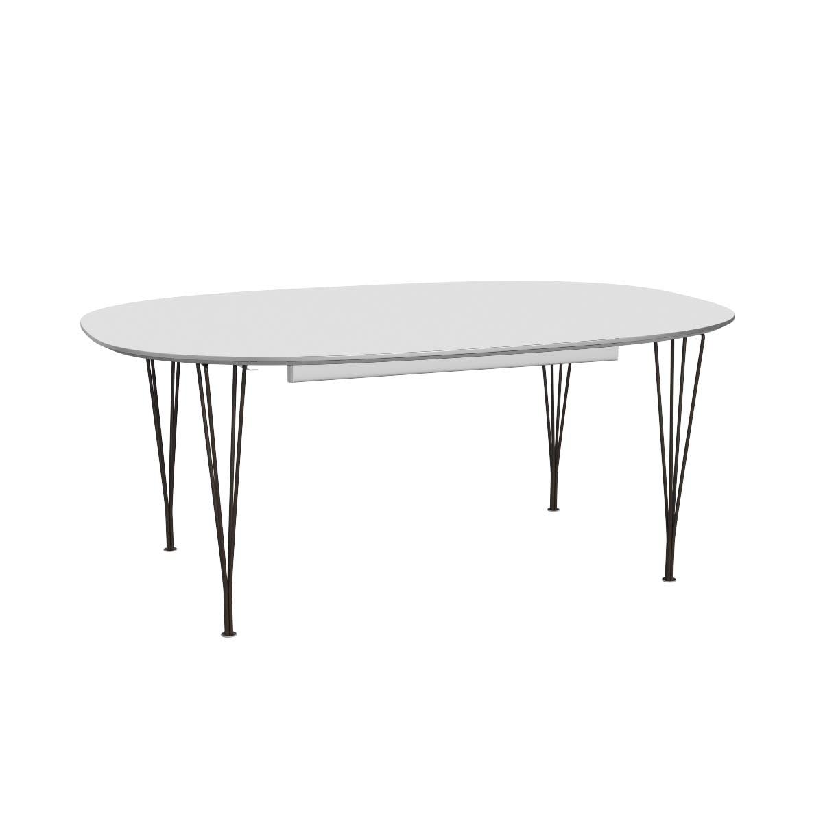 Superellipse Dining Table | White Laminate Top
