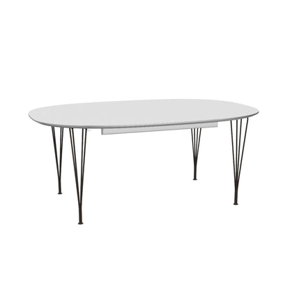 Superellipse Dining Table | White Laminate Top
