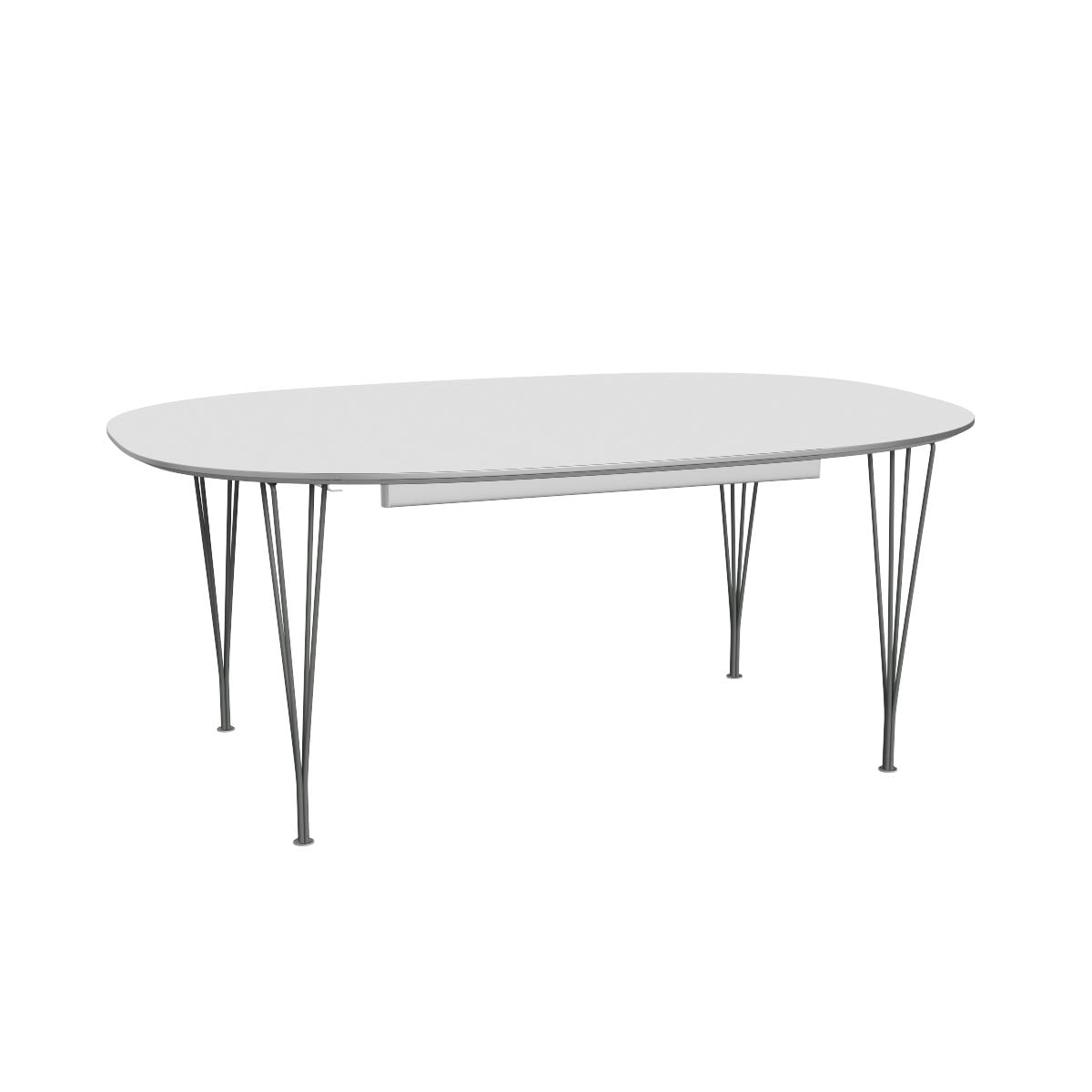 Superellipse Dining Table | White Laminate Top
