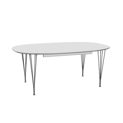 Superellipse Dining Table | White Laminate Top