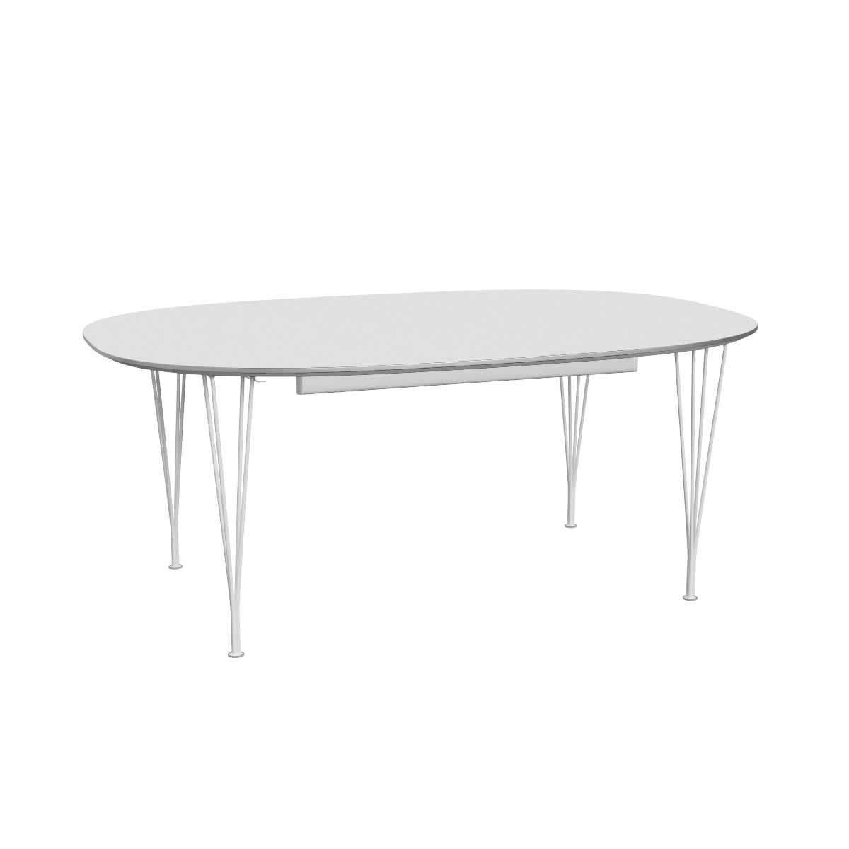 Superellipse Dining Table | White Laminate Top