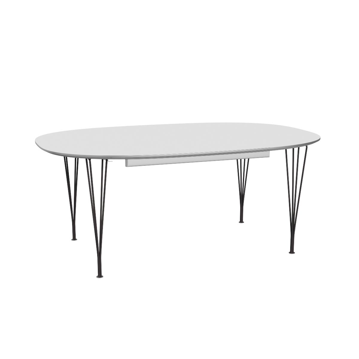 Superellipse Dining Table | White Laminate Top