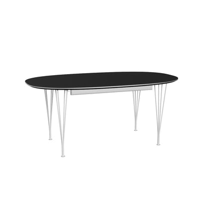 Superellipse Dining Table | Black Laminate Top