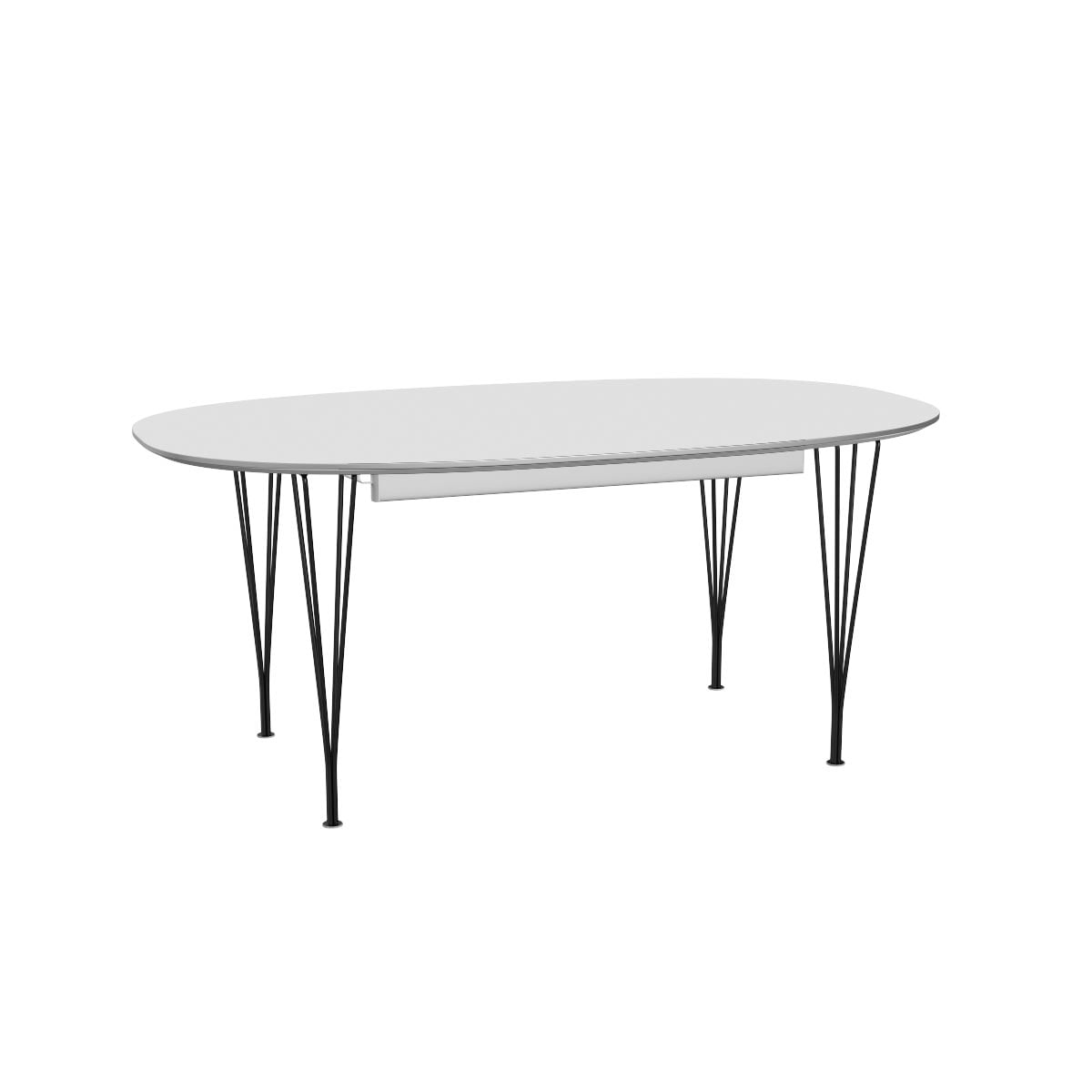 Superellipse Dining Table | White Laminate Top