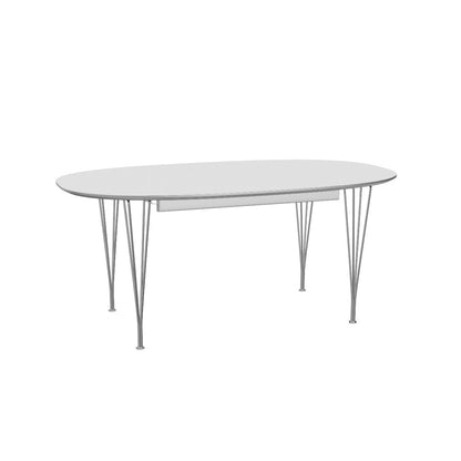Superellipse Dining Table | White Laminate Top