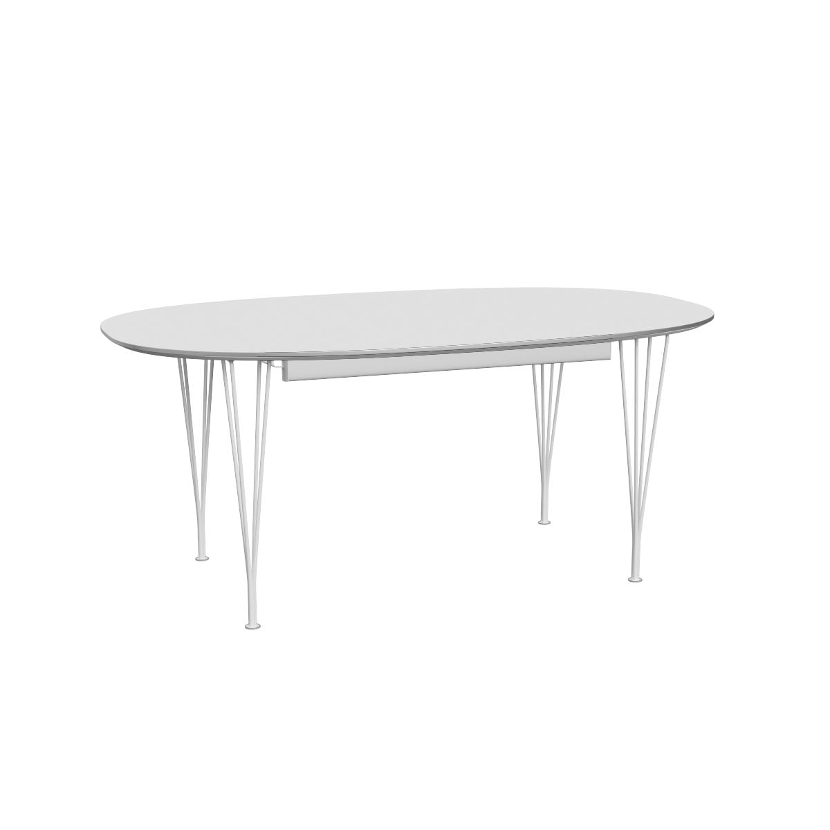 Superellipse Dining Table | White Laminate Top