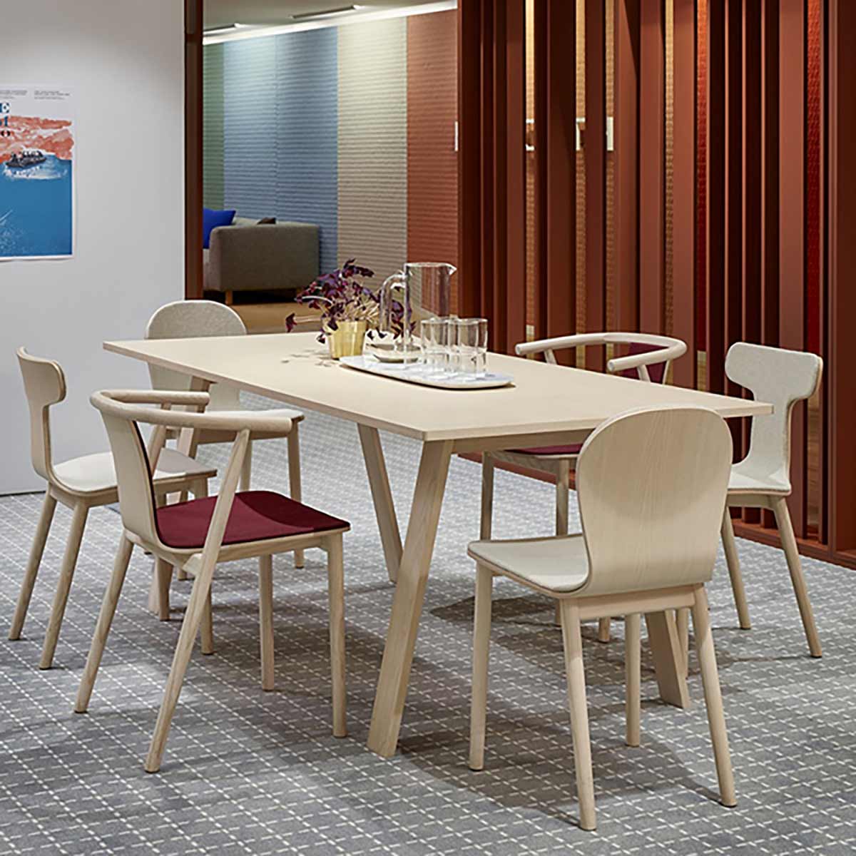 Bac Dining Table 200cm | Bleached Ash 113