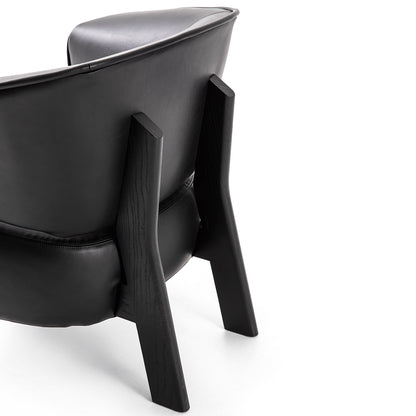 Back-Wing Armchair | Graphite Leather 13X414