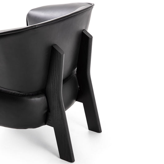 Back-Wing Armchair | Graphite Leather 13X414