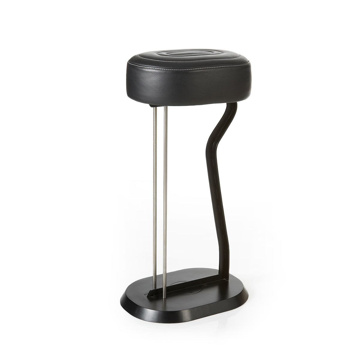 Eileen Gray Bar Stool No 2 | Black Leather Seat