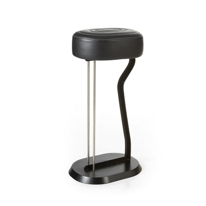 Eileen Gray Bar Stool No 2 | Black Leather Seat