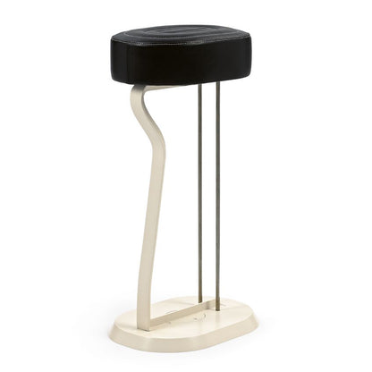Eileen Gray Bar Stool No 2 | Black Leather Seat