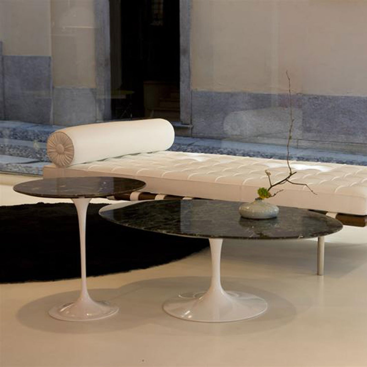 Barcelona Day Bed Relax | Ivory 03 Venezia Leather