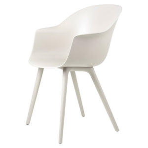 Bat Outdoor Dining Chair | Alabaster White Plastic