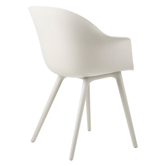Bat Outdoor Dining Chair | Alabaster White Plastic
