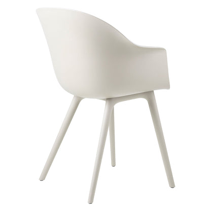 Bat Outdoor Dining Chair | Alabaster White Plastic