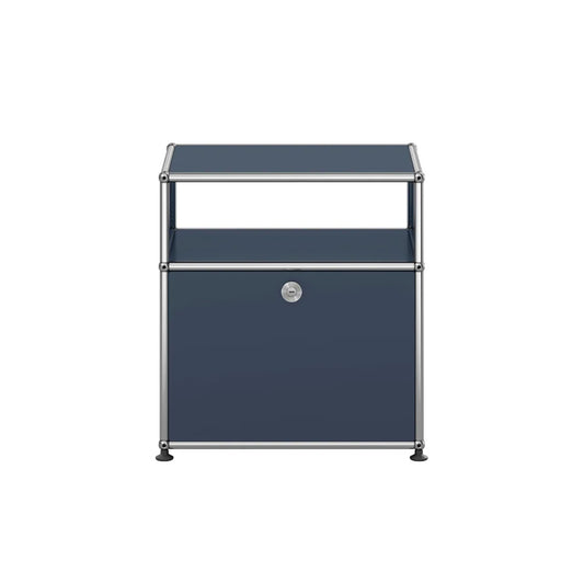 USM Bedside Unit | Anthracite Lacquer Panels