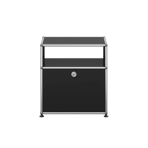 USM Bedside Unit | Graphite Black Lacquer Panels