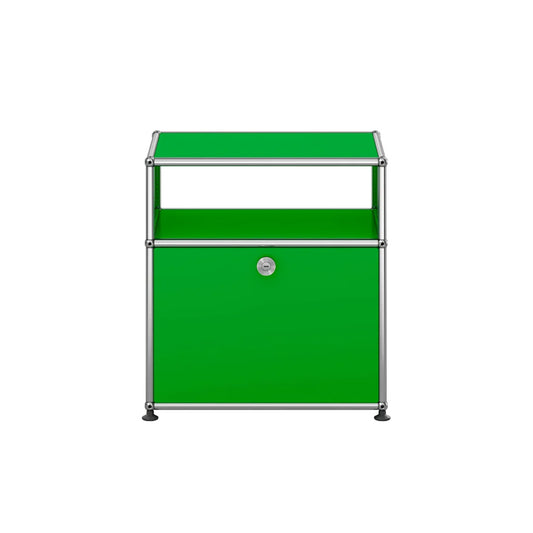 USM Bedside Unit | Green Lacquer Panels