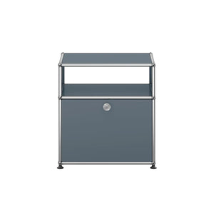 USM Bedside Unit | Medium Grey Lacquer Panels