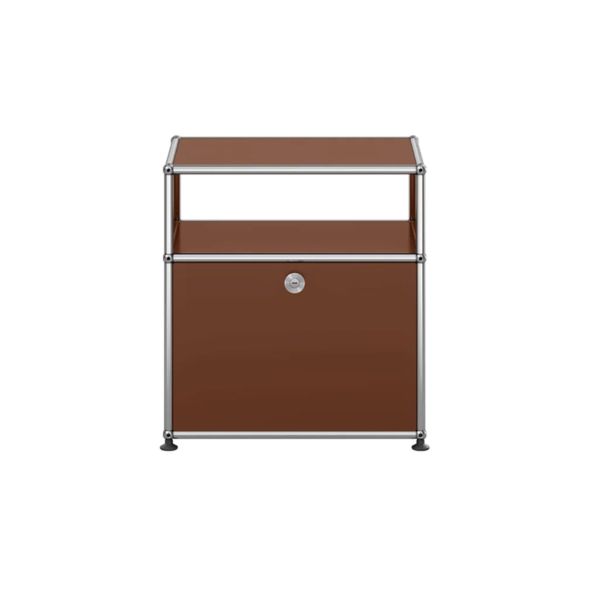 USM Bedside Unit | Brown Lacquer Panels