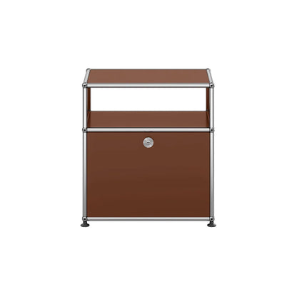 USM Bedside Unit | Brown Lacquer Panels