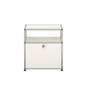 USM Bedside Unit | White Lacquer Panels