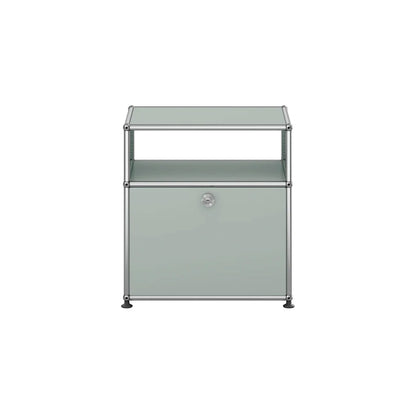 USM Bedside Unit | Olive Green Lacquer Panels