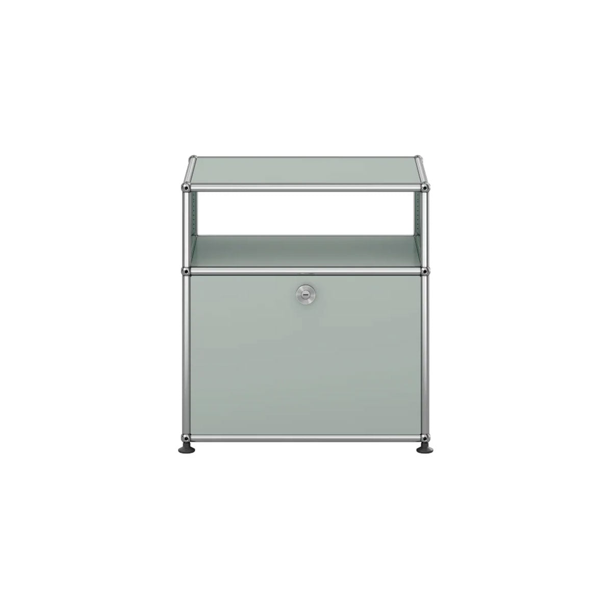 USM Bedside Unit | Light Grey Lacquer Panels