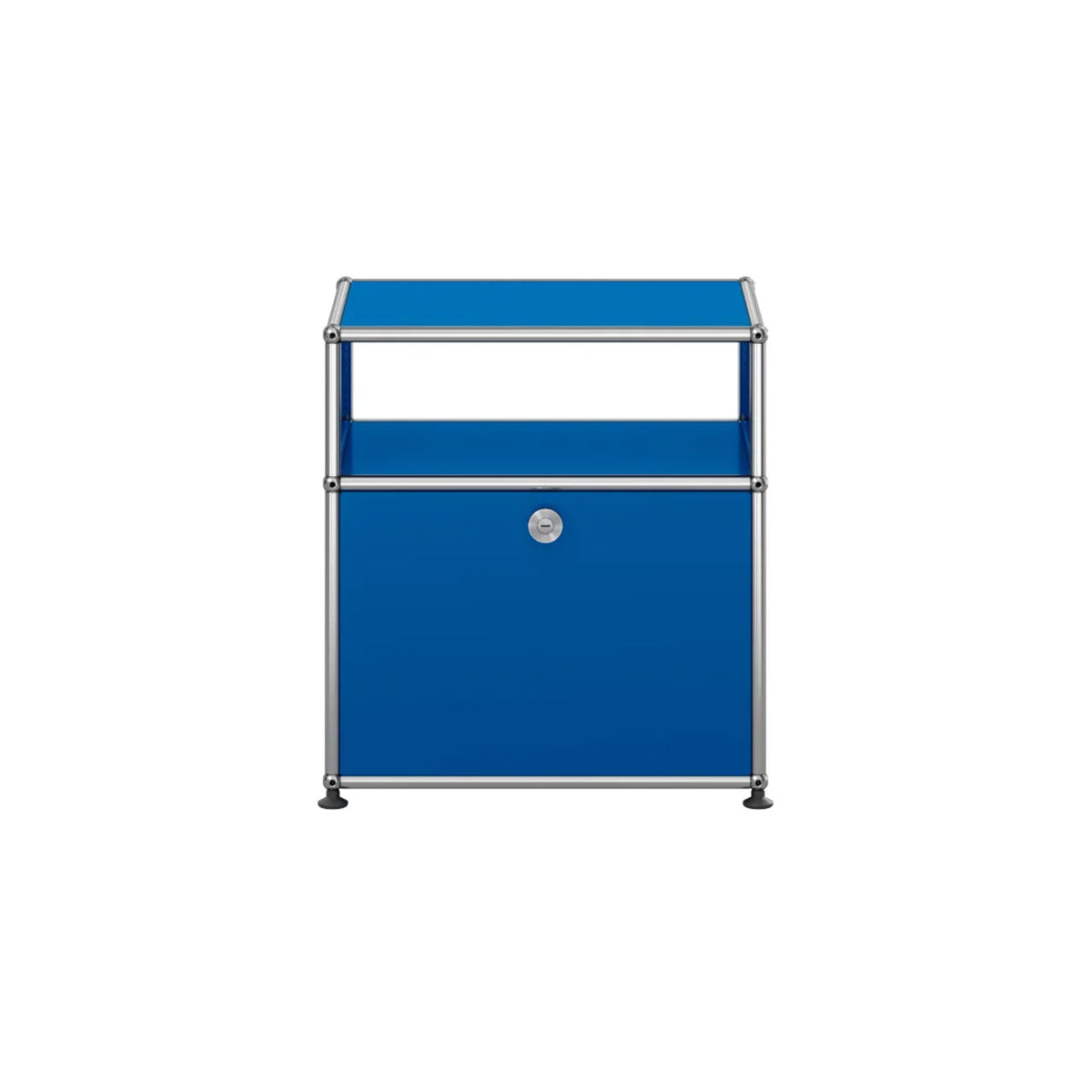 USM Bedside Unit | Gentian Blue Lacquer Panels