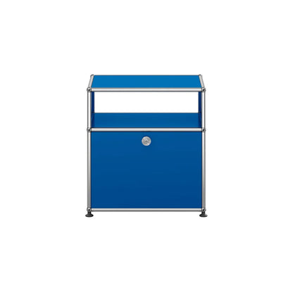USM Bedside Unit | Gentian Blue Lacquer Panels