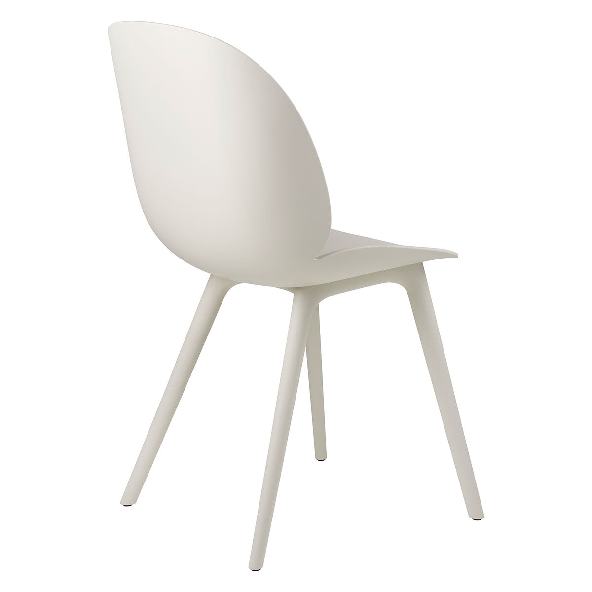 Beetle Outdoor Dining Chair | Alabaster White Plastic