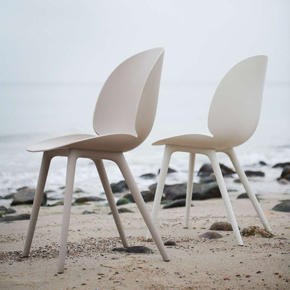 Beetle Outdoor Dining Chair | New Beige Plastic