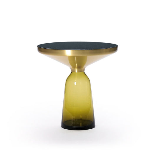 Bell Side Table | Saphire Blue Glass Base