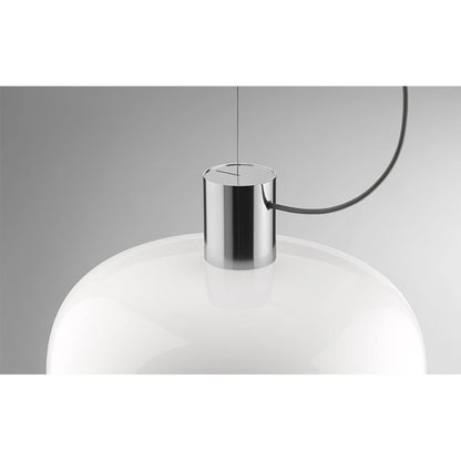 Bellhop Glass S2 Suspension Lamp | White