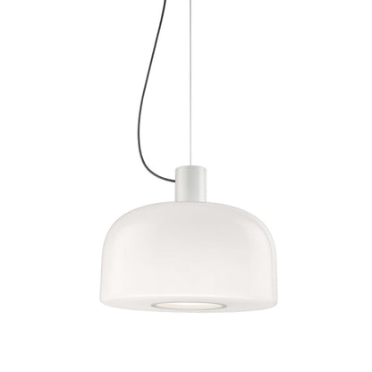 Bellhop Glass S2 Suspension Lamp | White