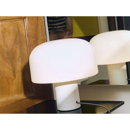 Bellhop Glass T Table Lamp | White