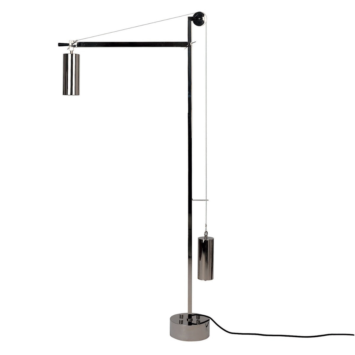 Bauhaus Counterweight Floor Lamp | Nickel Plated Metal